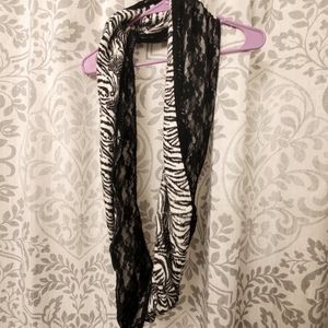 Lace/Zebra Scarf